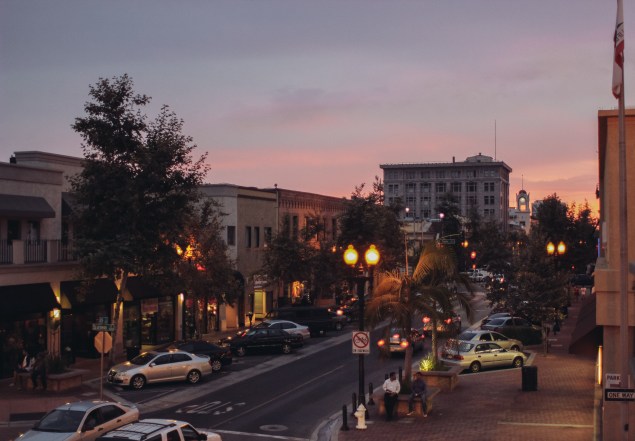 The view from the patio of DTSA
